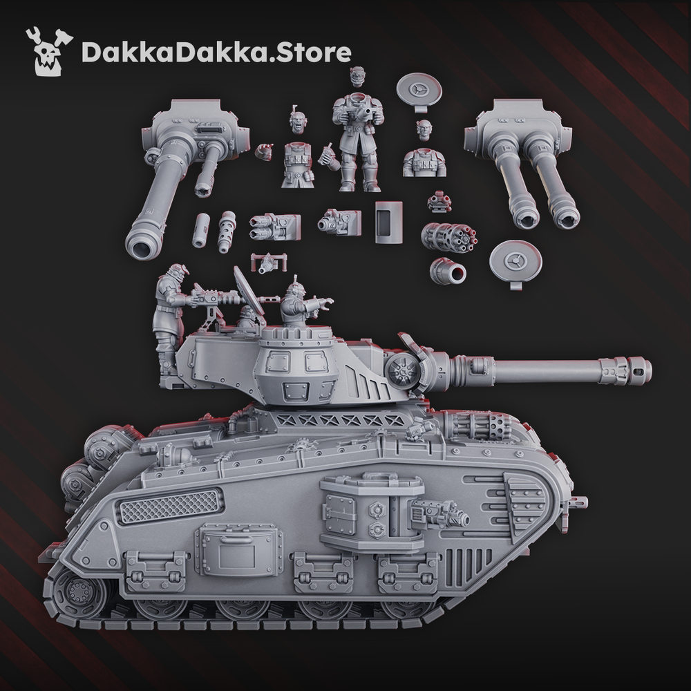 3D Printable Medium Battle Tank 